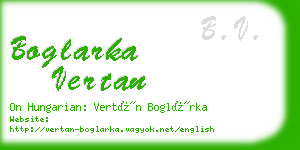boglarka vertan business card